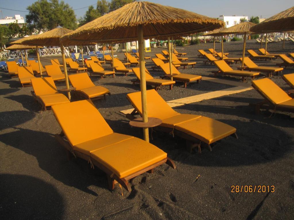 Villa Gambas Beach Studios Kamári Kültér fotó
